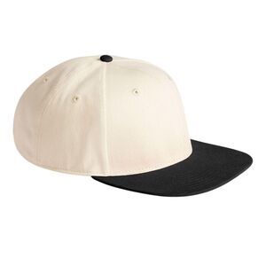 Beechfield Unisex Adult Contrast 6 Panel Baseball Cap / Natural/Black